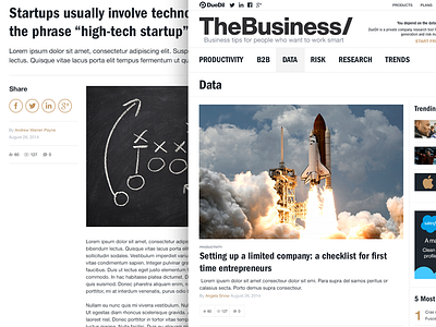 Duedil The Business blog business data duedil redesign startup technology