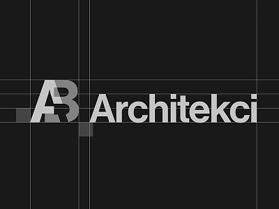 AB Architects architects brand branding elegant helvetica identity logo polish simple