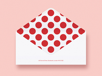 Envelope branding envelope identity mockup pattern polka simple