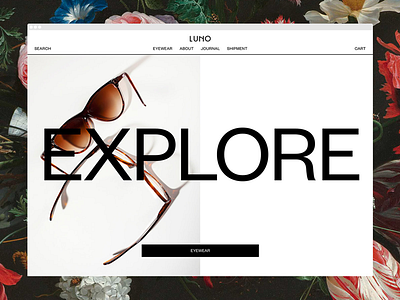 Luno website 🕶 branding eyewear identity minimal responsive simple startup sunglasses website webstore