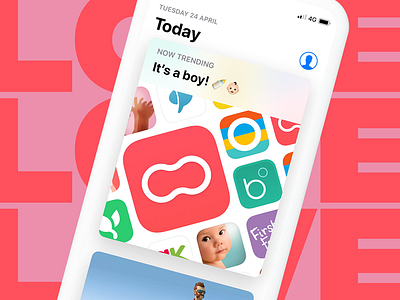 It's a boy! 👶 app app store apple community featured mobile moms mothers peanut social team women