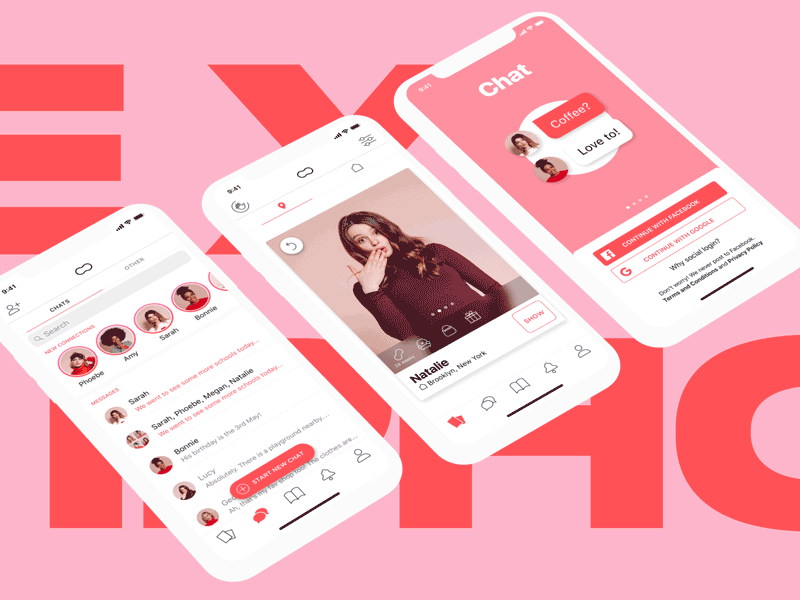 We're iPhoneX ready 🔥 animated app iphonex mobile mom mother mothers peanut pink social team women