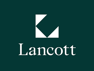 Lancott Logo brand consultancy corporate elegant geometry identity lawyer logo simple symbol