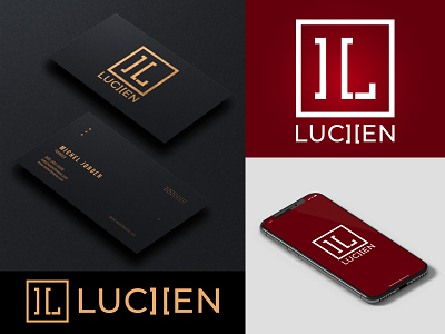 Luciien simple modern luxury logo branding graphic design logo luxury minimalist modern simple