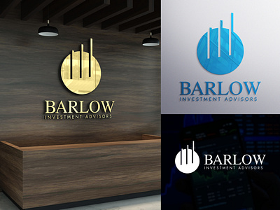 Barlow Investment Advisors Logo advisor branding clean design graphic design illustration investment logo management modern money vector