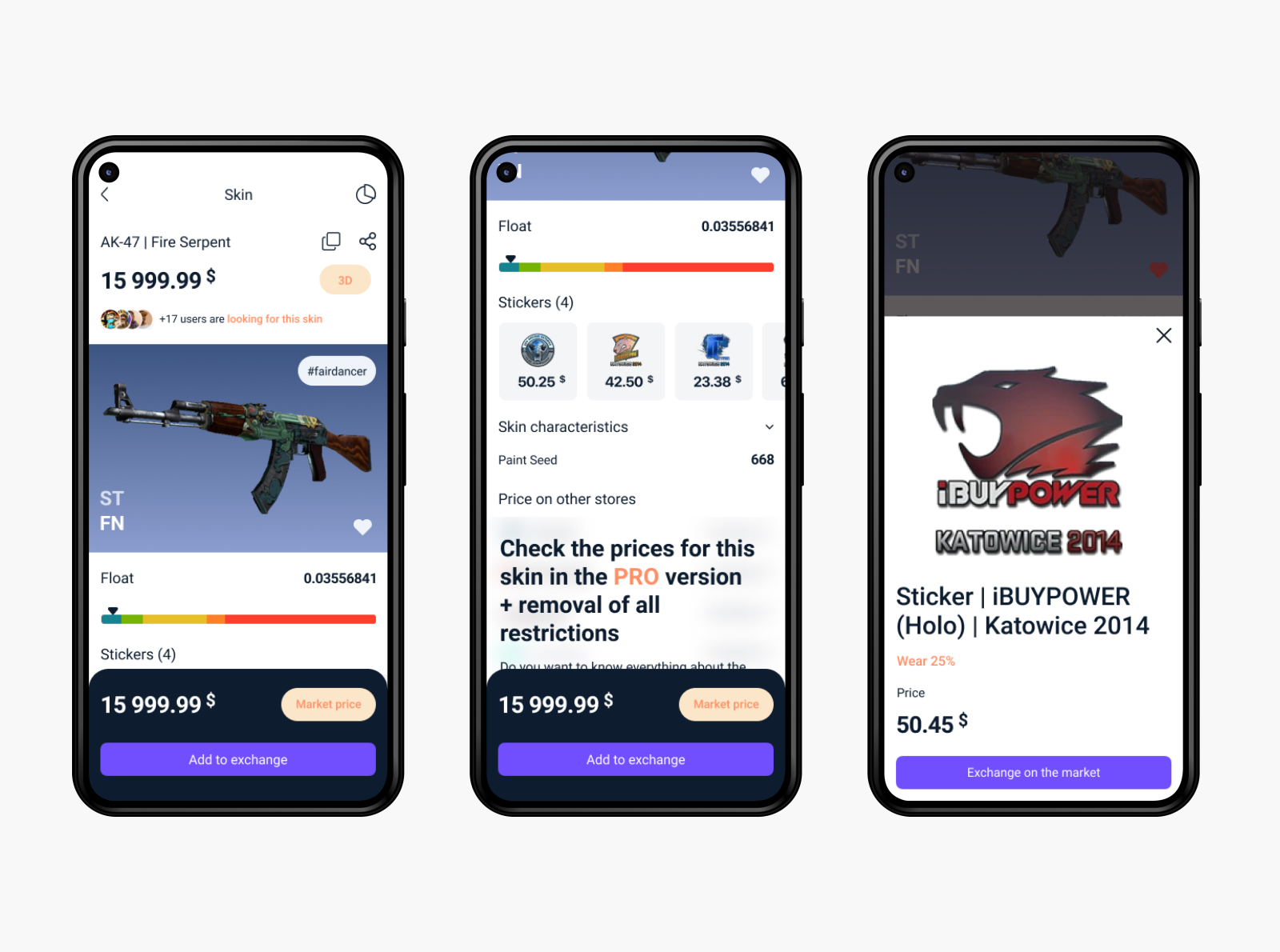 Skin Card App SkinSwipe by Dmitrii Chernobrovkin on Dribbble