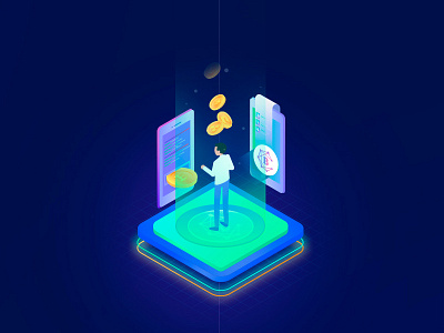 Branding illustration for Cryptobanc