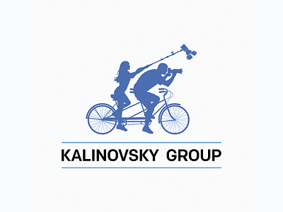 Logo for family of photographers - Kalinovsky group brand branding design family illustration logo photograph typography