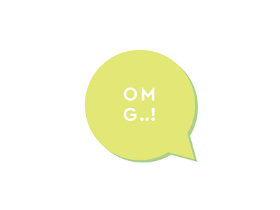 OMG..! Logo design flat logo minimal omg