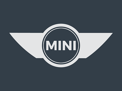 MINI Logo bmw car challenge design flat logo mini minimal