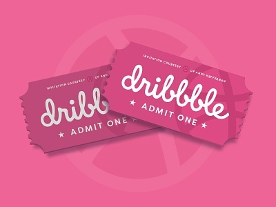 TWO INVITES UP FOR GRABS! admit admit one clean design designers dribbble dribbble app dribbble best shot flat invitation invite minimal new portfolio profile shot ticket welcome welcome shot work