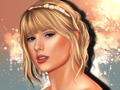 Taylor swift digital digital illustration digital painting illustration illustration reference illustrator procreate procreate brushes