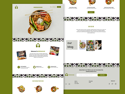 Greenhouse - Landing Page Design design figma food healthyfood illustration landingpagedesign ui uiux ux webdesign