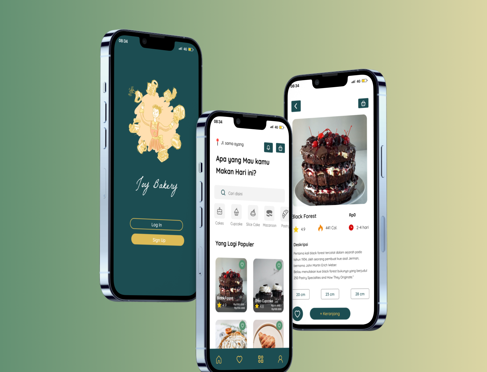 Joy Bakery Food App by Rezqyllah Alya Safitri on Dribbble