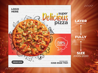 Pizza Social Media Banner I Social Media Add
