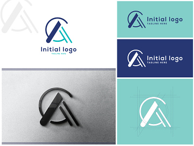 CA monogram logo design