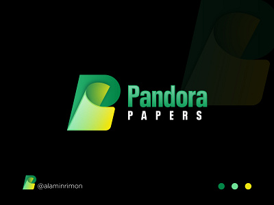 Pandora Papers Logo Re-Design branding graphic design icon logo design mark p leter logo p logo paper design paper logo trendy logo