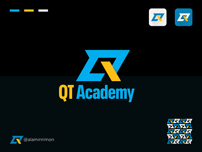 QT Letter Logo. academy logo branding graphic design icon design initial logo learning logo letter logo logo logo design new logo new trend q logo qt qt logo