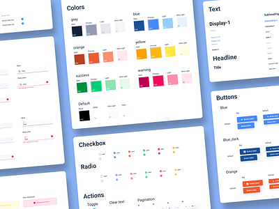 Partnaire - Rebranding - StyleGuide button checkbox colors icon inputs landing landing page radio styleguide