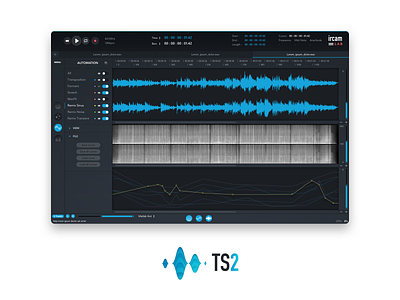 Ircam - TS2 audio audio app dark software sound soundwave