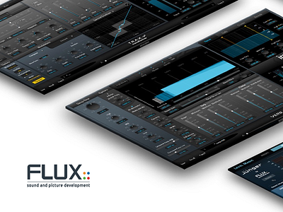 Flux audio buttons equalizer plugin reverb sliders