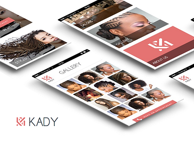 Kady flat homepage logo responsive website