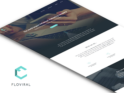 Floviral branding homepage logo parralax responsive