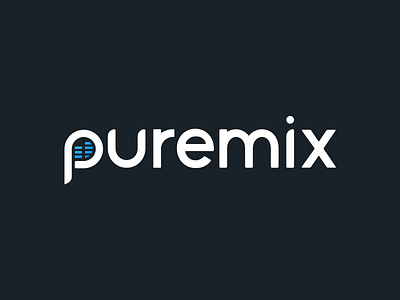 Puremix Logo audio branding flat identity logo sound