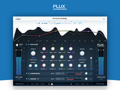 Flux:: Evo.Channel audio compressor deesser equalizer music plugin sound