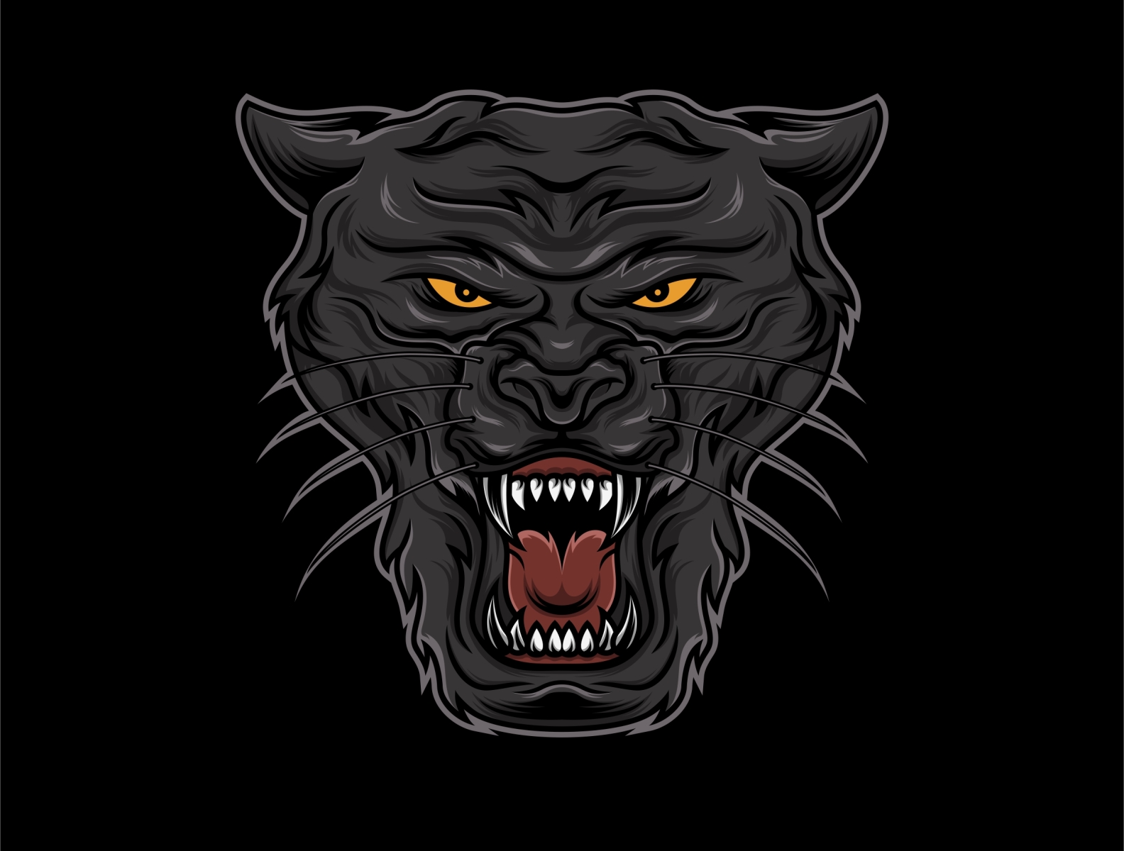 panther vector illustration by aggustinustrikuncoro on Dribbble