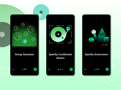 Spotify Feature Compositions app design inspiration figma music app spotify ui