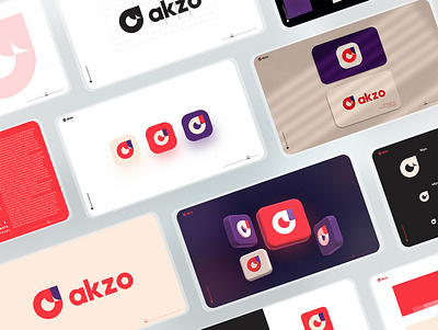 akzo - Brand Identity Design 3d awesome brand brand design brand identity design branding cool freelance graphic design illustrator logo logo design masterpiece top top design top designer