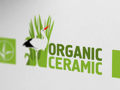 Logo "Organic Ceramic" ceramic letter logo logotype organic