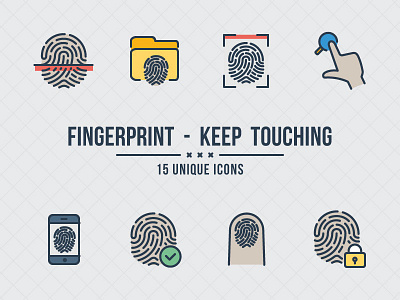 aami flat: Fingerprints access finger fingerprint icon icons protection scan security touch touch id