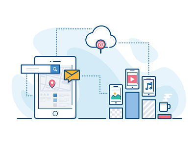 Mobile Content analytics coffee content email files management map message mobile sharing statistics