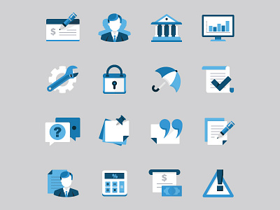 Business icons for internal webapplication