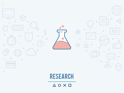 webina: Research experiment flat flusk icon icons innovation investment outline research seo test tube