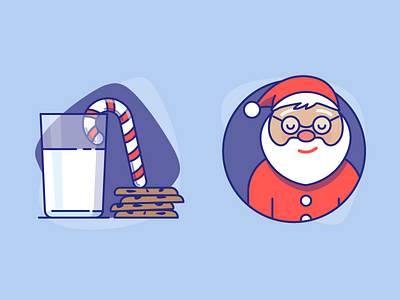 Santa + Cookies = Xmas Mood beard candy christmas cookies gifts hat holidays milk new year presents santa xmas