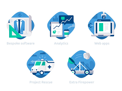 DataBlast category icons :) ambulance analytics application blueprint catapult datablast project rescue web