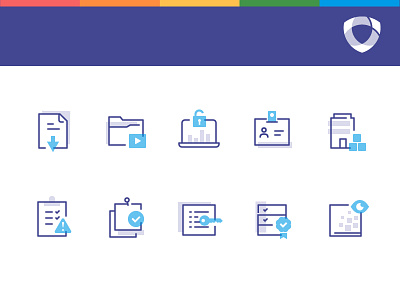 Features icons for GDPR