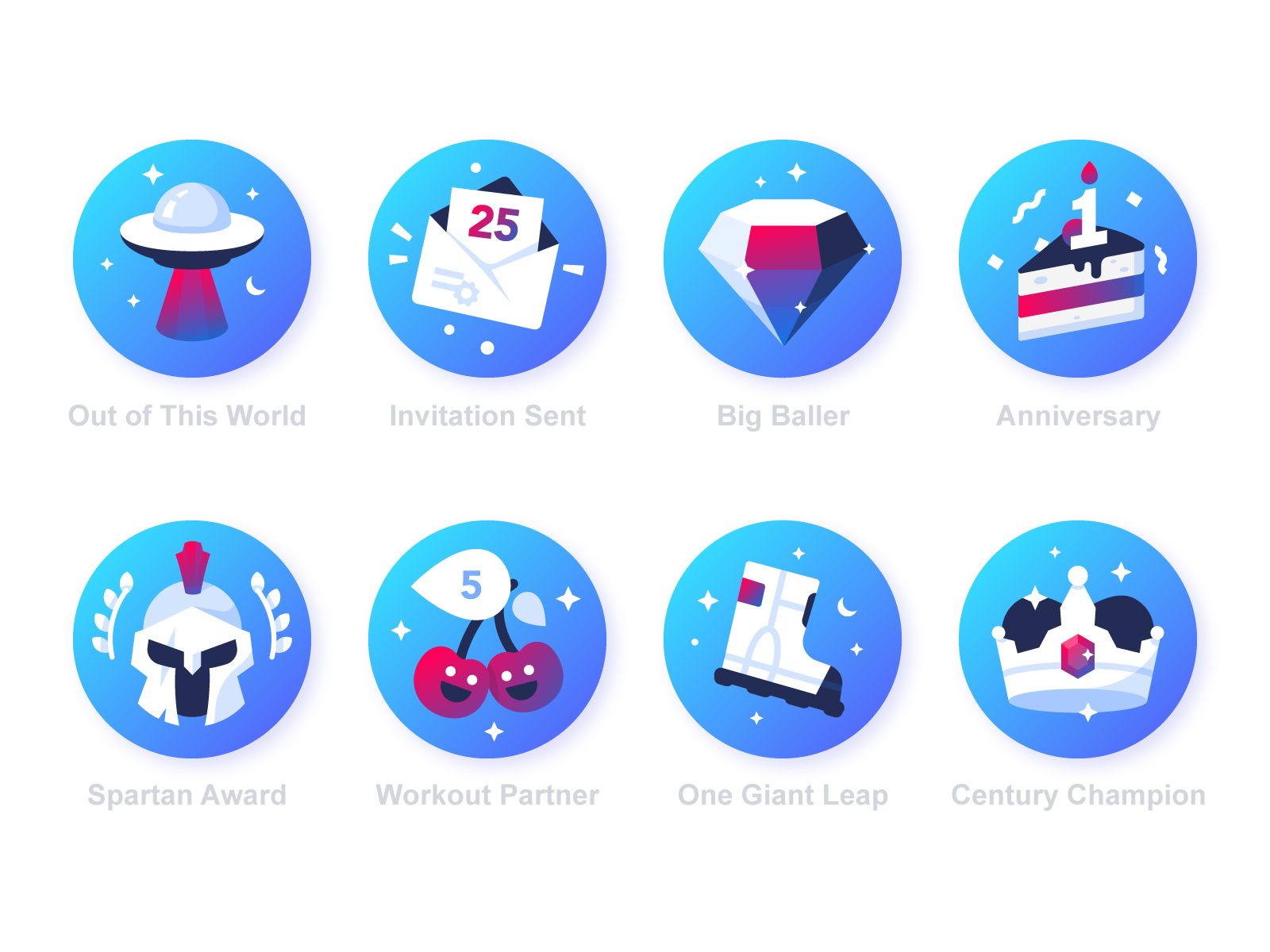 Workout Badges By Laura Reen On Dribbble