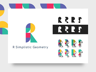 R simplistic Geometry brand branding design geometry logo logo design logos memorable monogram monogramlogo monograms r logo r mark simple simplistic