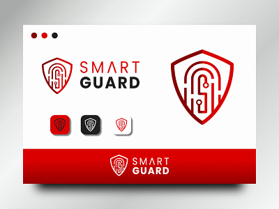 smart guard brand branding clean design fingerprint guard logo logo design logos memorable security logo simple smart sophisticated tech technology
