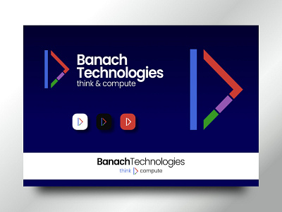 Banach Tech app brand branding coding design logo logodesign logos memorable modern simple tech web