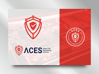 ACES logo branding concept design icon ilustration logo minimal modern safe safety security symbol tech technology vector