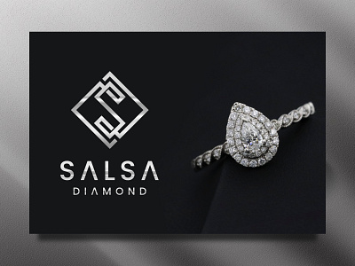 Salsa Diamond app logo brand diamond icon identity jewellery letter letter logo logo designer logo maker luxury modern logo monogram necklace print ring s logo symbol typography woman