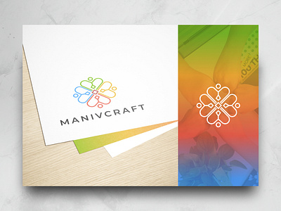 MANIVCRAFT app logo classic cooperation craft crafting icon logo designer logo maker modern logo print symbol vector