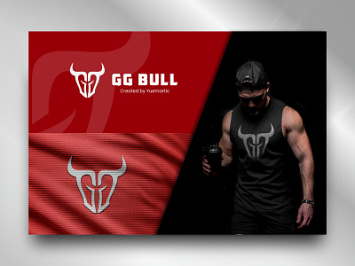 GG Bull Monogram logo animal buffalo bull cow farm gym icon letter logo maker modern logo monogram simple sport trend typography