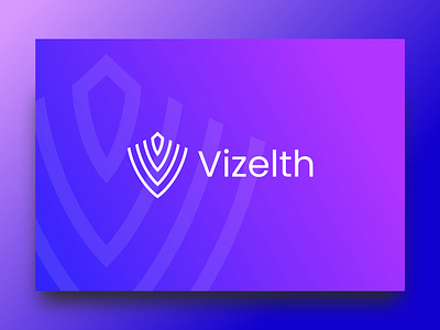 V Shield app gradient icon logo maker masculine modern logo safe secure shield simple tech techy trend typography v