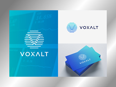 VOXALT LOGO app blockhain circle data gradient icon letter logo maker masculine modern logo monogram simple tech techy trend typography v